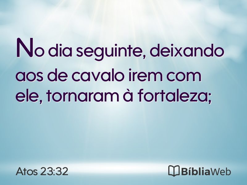 Atos 23:32 em imagem para compartilhar