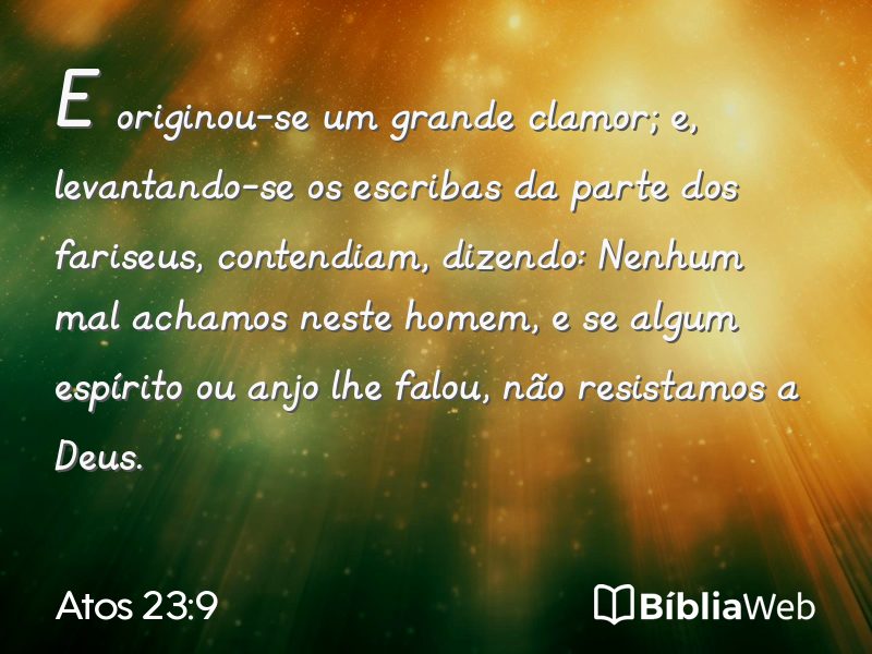 Atos 23:9 em imagem para compartilhar