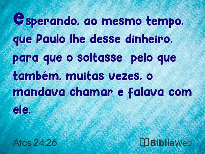 Atos 24:26 em imagem para compartilhar