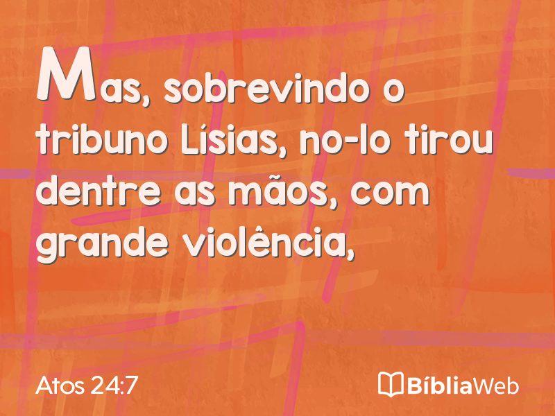 Atos 24:7 em imagem para compartilhar