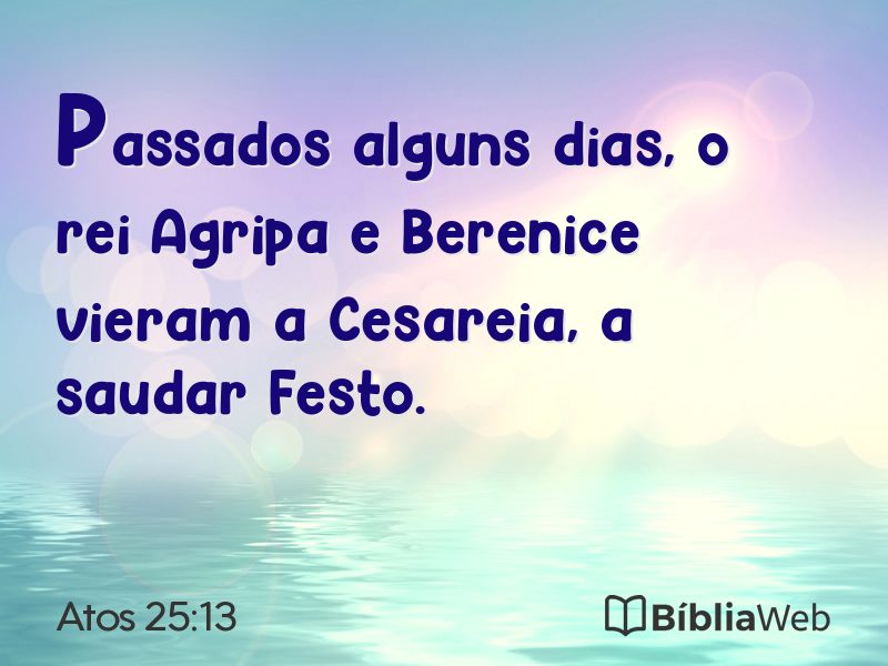 Atos 25:13 em imagem para compartilhar