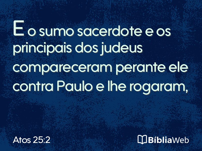 Atos 25:2 em imagem para compartilhar