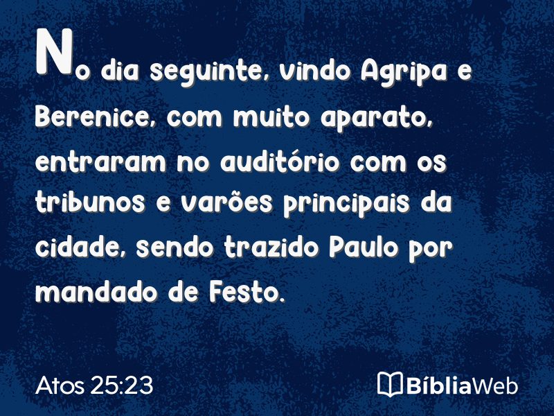 Atos 25:23 em imagem para compartilhar