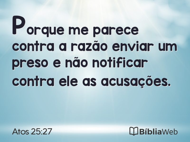 Atos 25:27 em imagem para compartilhar
