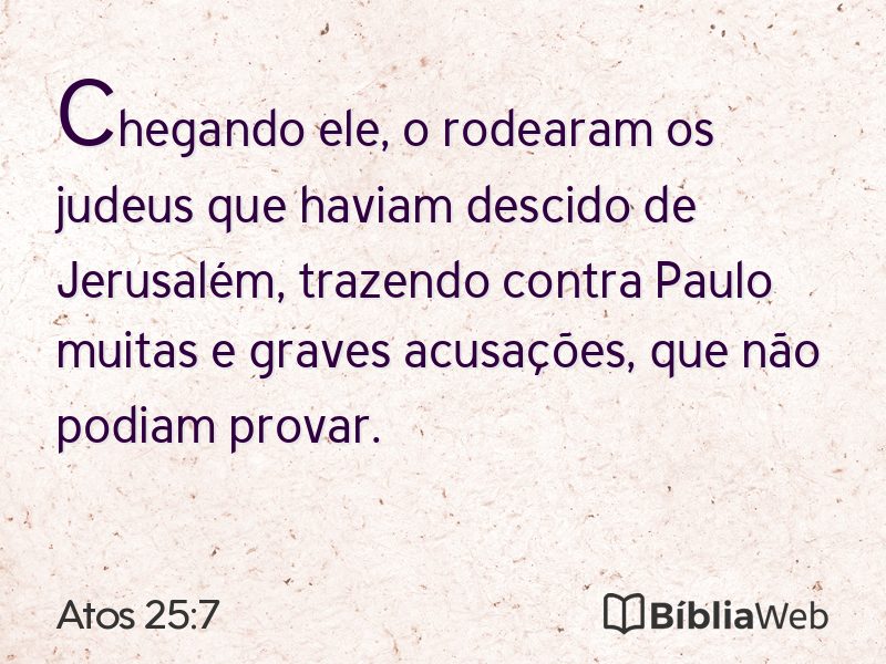 Atos 25:7 em imagem para compartilhar