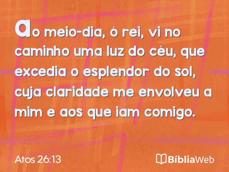 Atos 26:13 em imagem para compartilhar