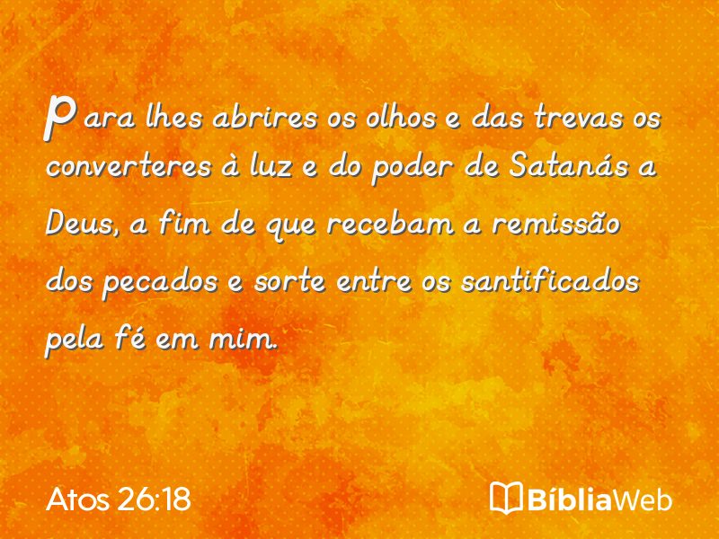 Atos 26:18 em imagem para compartilhar