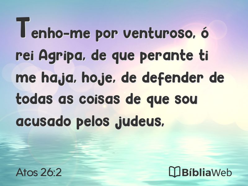 Atos 26:2 em imagem para compartilhar