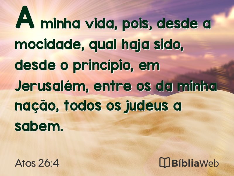Atos 26:4 em imagem para compartilhar