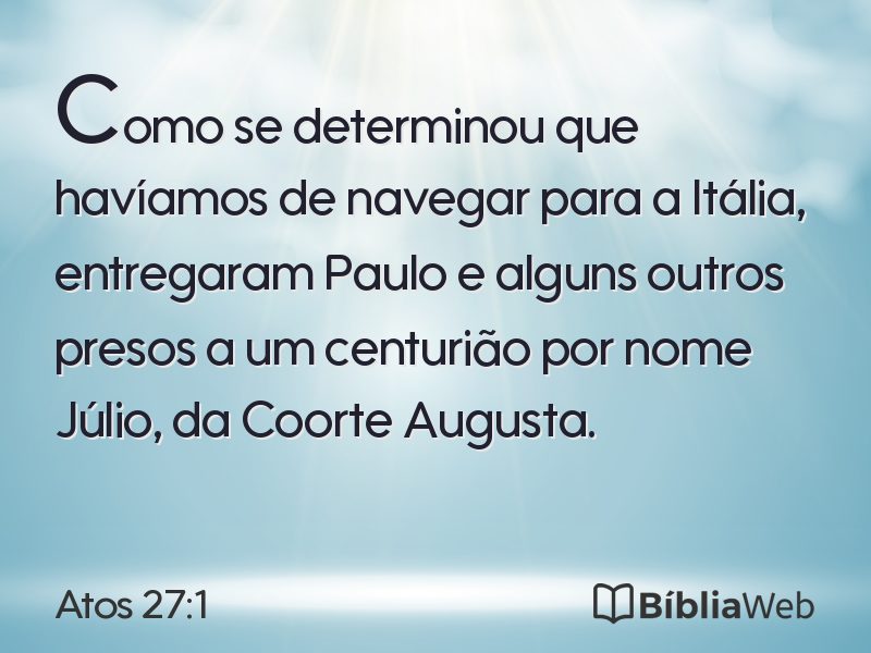 Atos 27:1 em imagem para compartilhar
