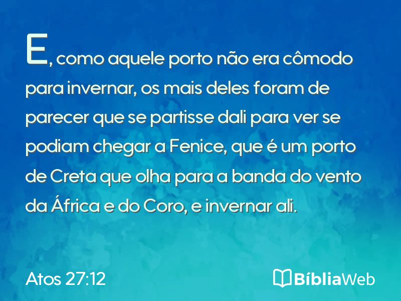 Atos 27:12 em imagem para compartilhar