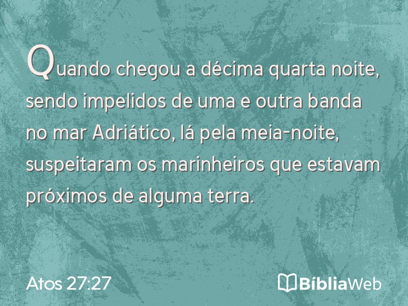 Atos 27:27 em imagem para compartilhar