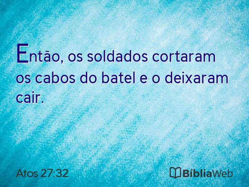 Atos 27:32 em imagem para compartilhar