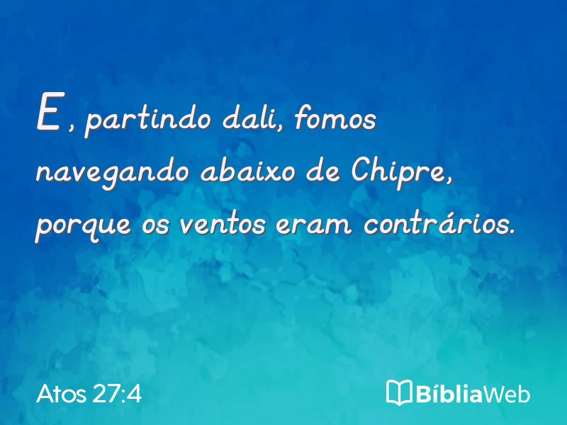 Atos 27:4 em imagem para compartilhar
