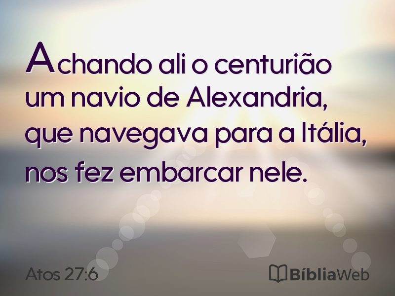 Atos 27:6 em imagem para compartilhar