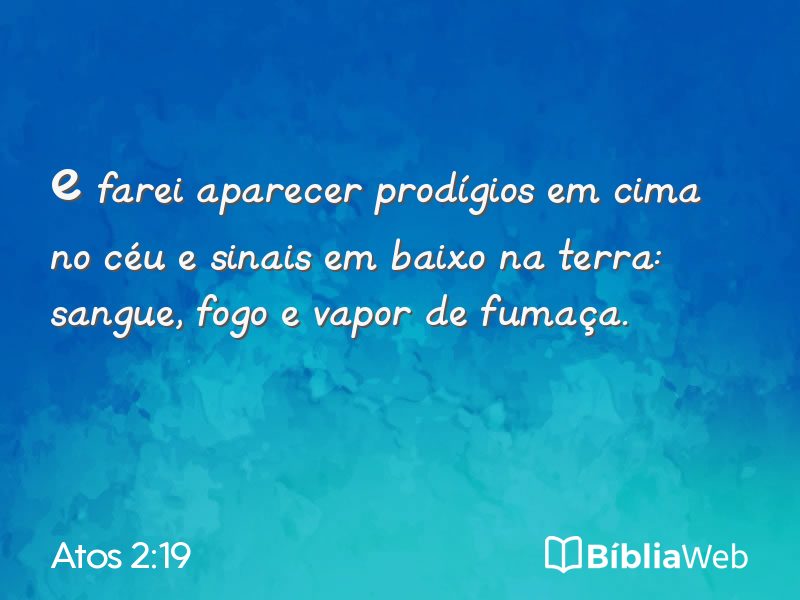 Atos 2:19 em imagem para compartilhar