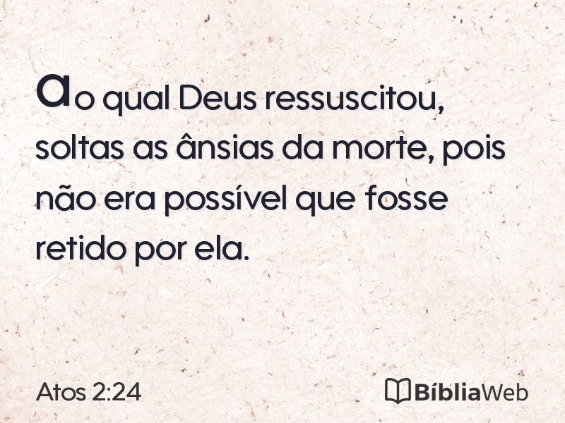 Atos 2:24 em imagem para compartilhar