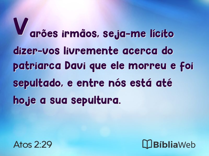 Atos 2:29 em imagem para compartilhar