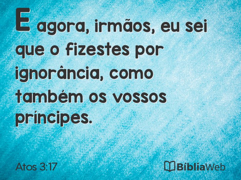 Atos 3:17 em imagem para compartilhar