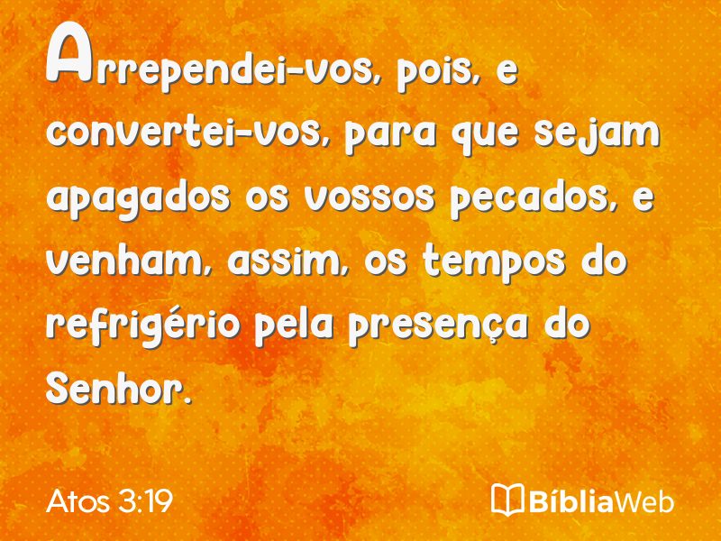 Atos 3:19 em imagem para compartilhar