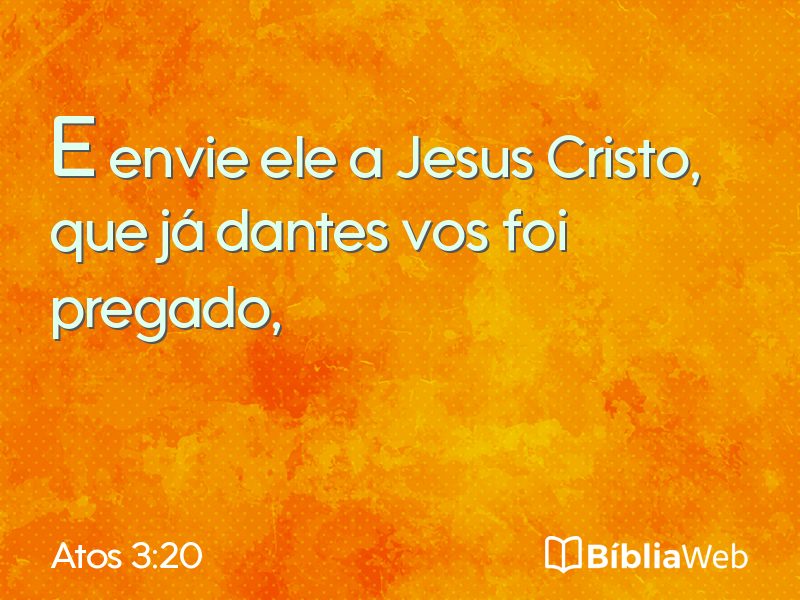 Atos 3:20 em imagem para compartilhar