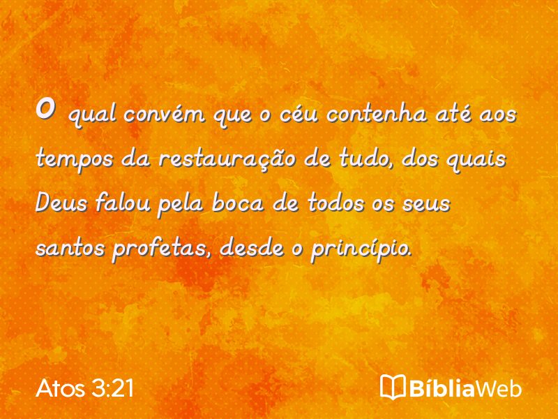 Atos 3:21 em imagem para compartilhar