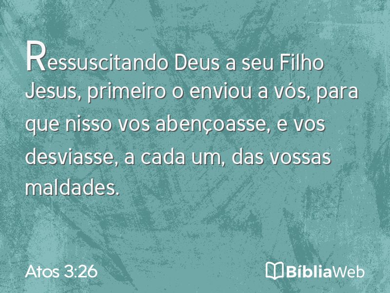 Atos 3:26 em imagem para compartilhar