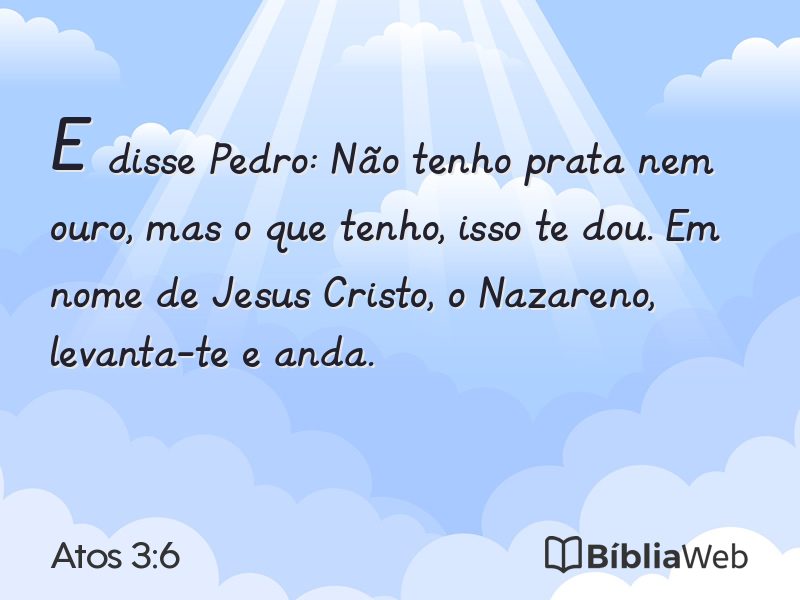 Atos 3:6 em imagem para compartilhar