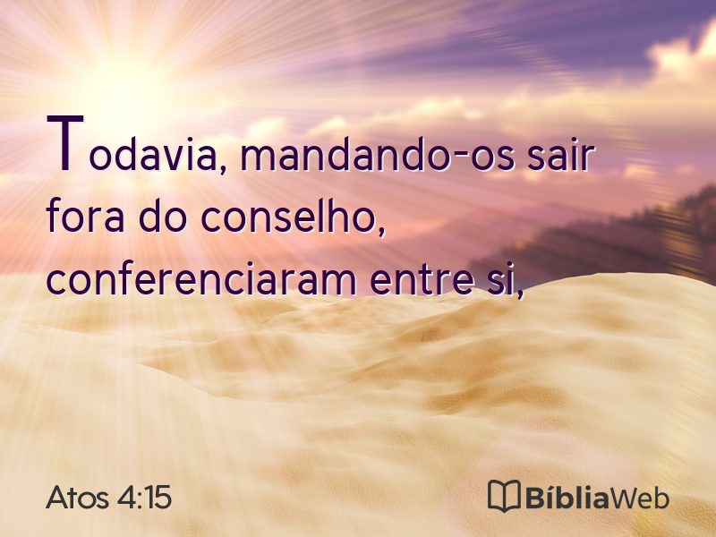 Atos 4:15 em imagem para compartilhar