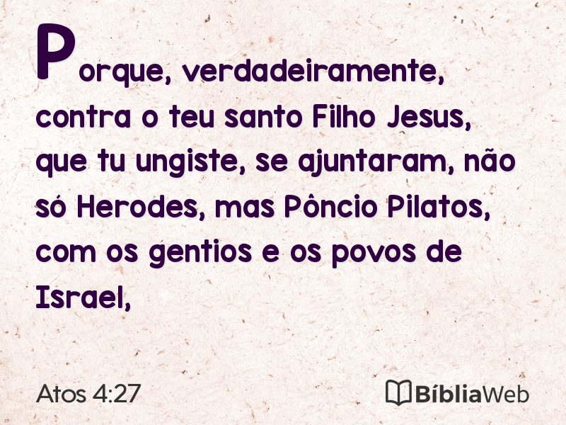 Atos 4:27 em imagem para compartilhar