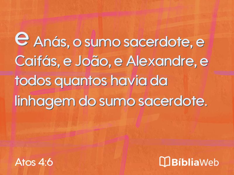 Atos 4:6 em imagem para compartilhar