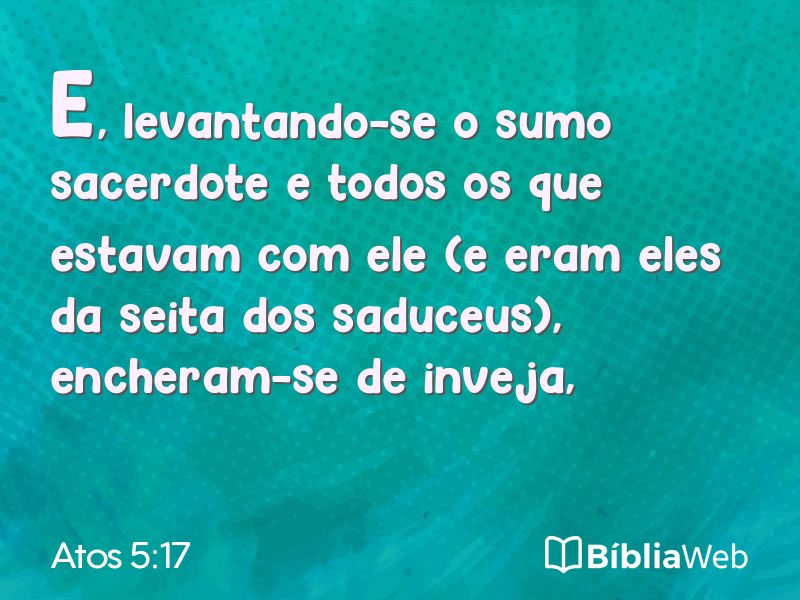 Atos 5:17 em imagem para compartilhar