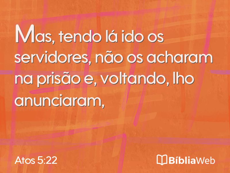 Atos 5:22 em imagem para compartilhar