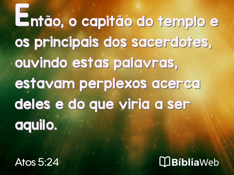 Atos 5:24 em imagem para compartilhar