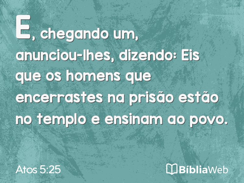Atos 5:25 em imagem para compartilhar
