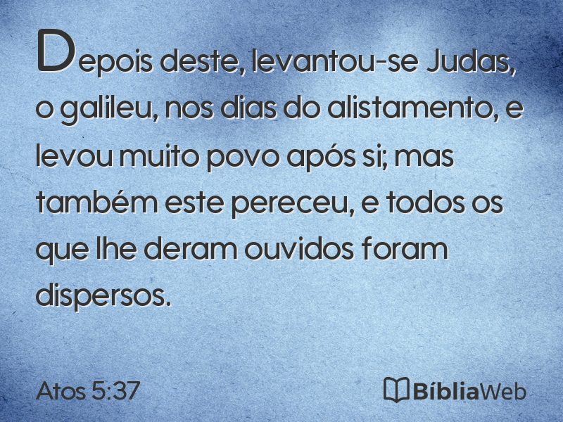 Atos 5:37 em imagem para compartilhar