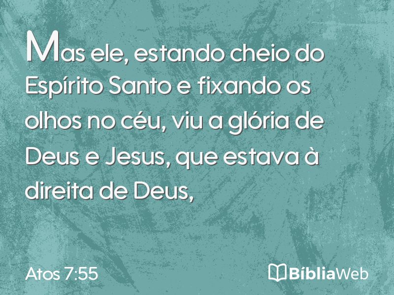 Atos 7:55 em imagem para compartilhar