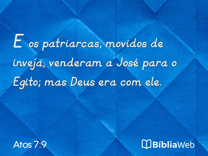 Atos 7:9 em imagem para compartilhar