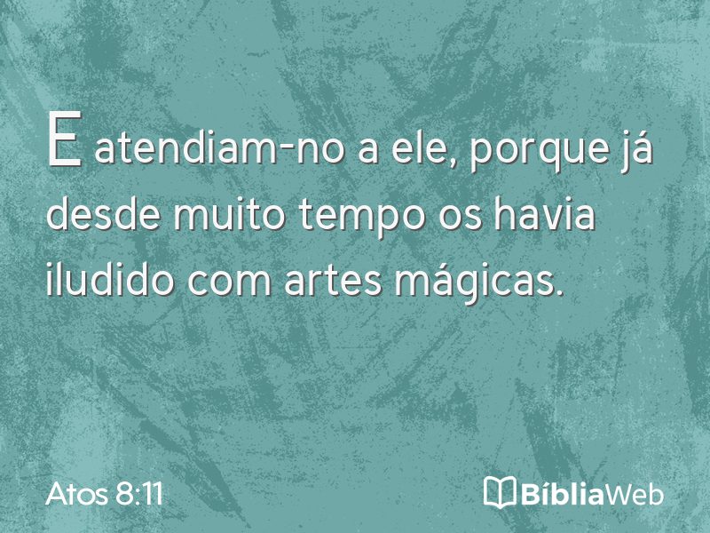 Atos 8:11 em imagem para compartilhar