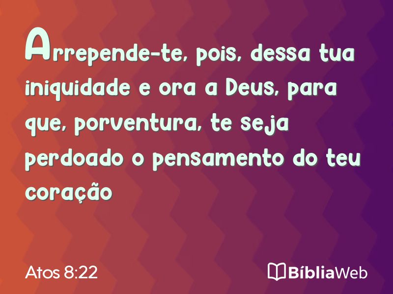 Atos 8:22 em imagem para compartilhar