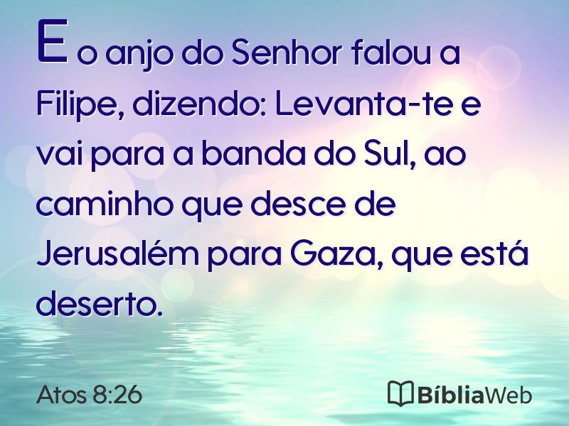 Atos 8:26 em imagem para compartilhar