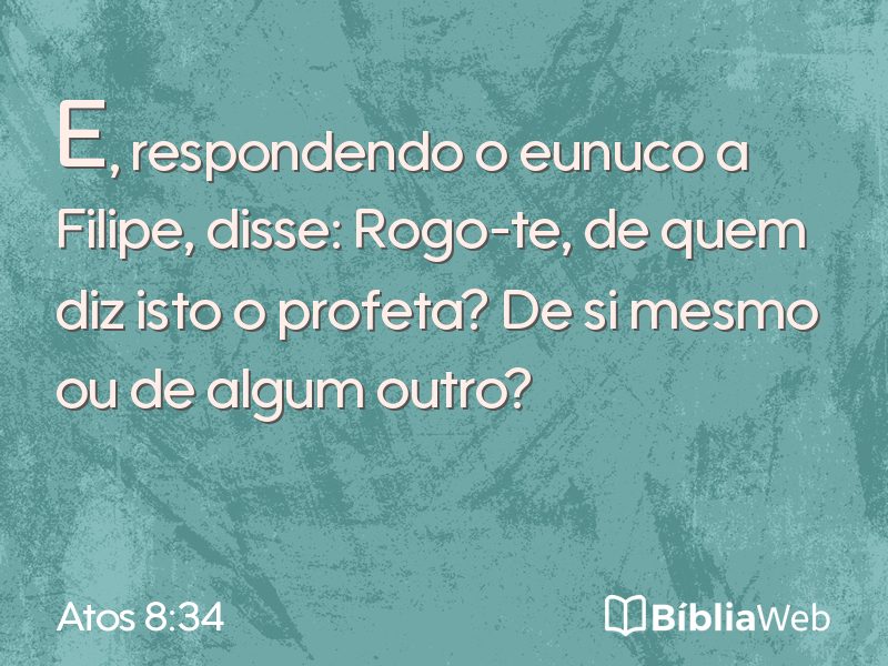 Atos 8:34 em imagem para compartilhar