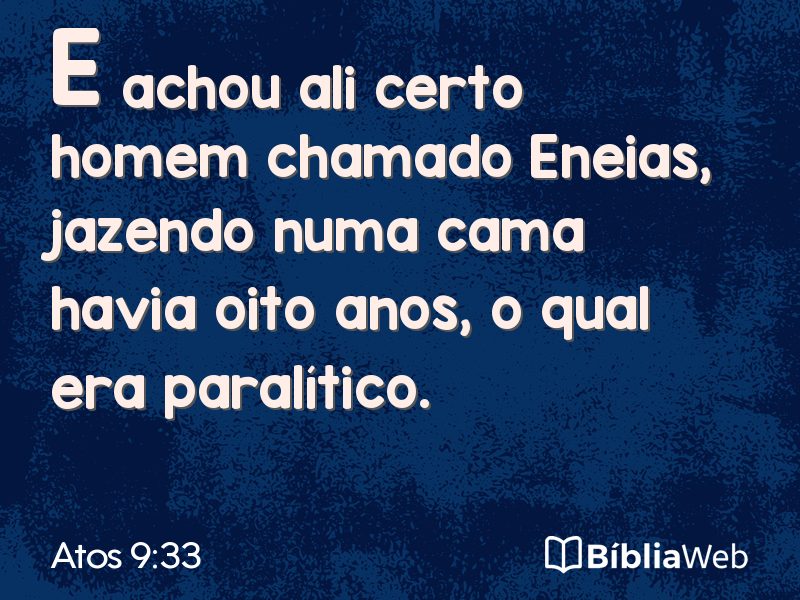 Atos 9:33 em imagem para compartilhar