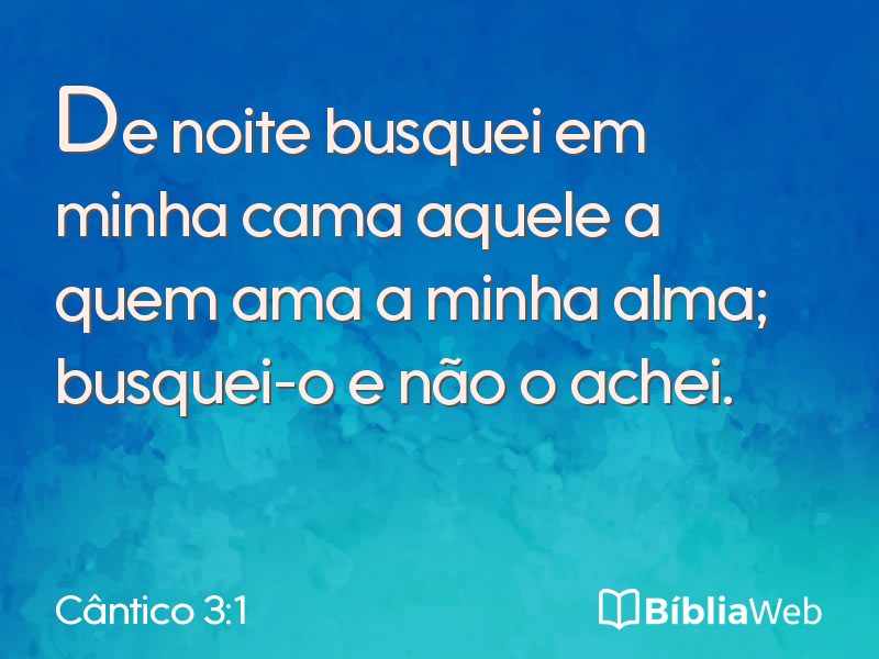 Cântico 3:1 em imagem para compartilhar