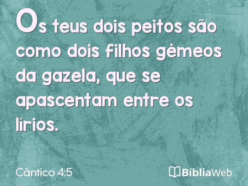 Cântico 4:5 em imagem para compartilhar
