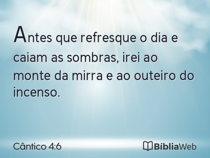 Cântico 4:6 em imagem para compartilhar