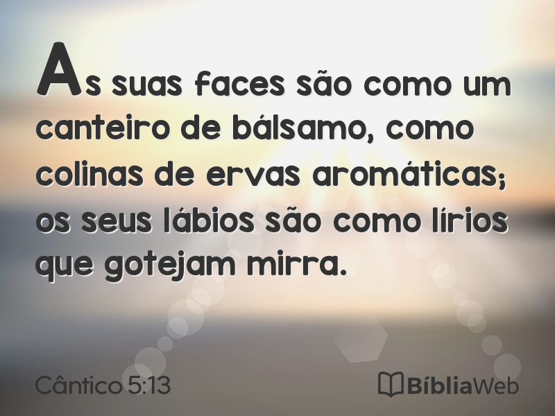 Cântico 5:13 em imagem para compartilhar