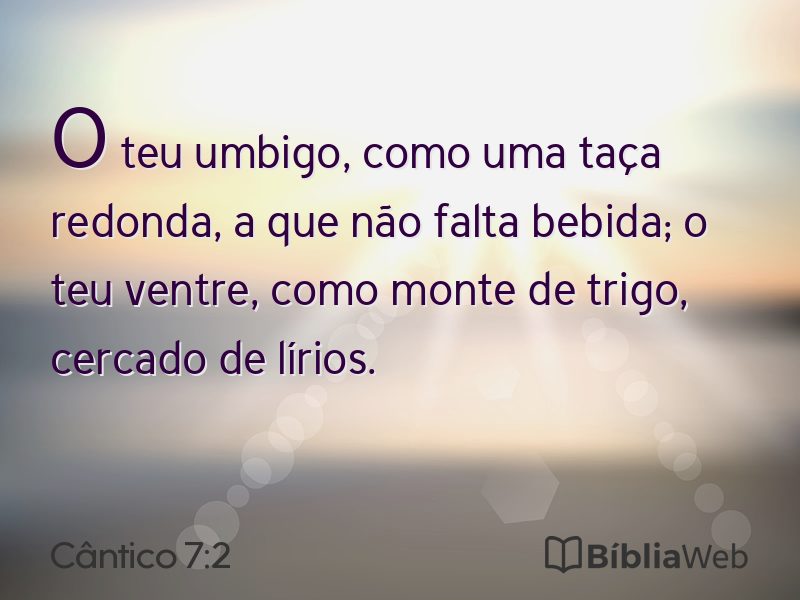 Cântico 7:2 em imagem para compartilhar
