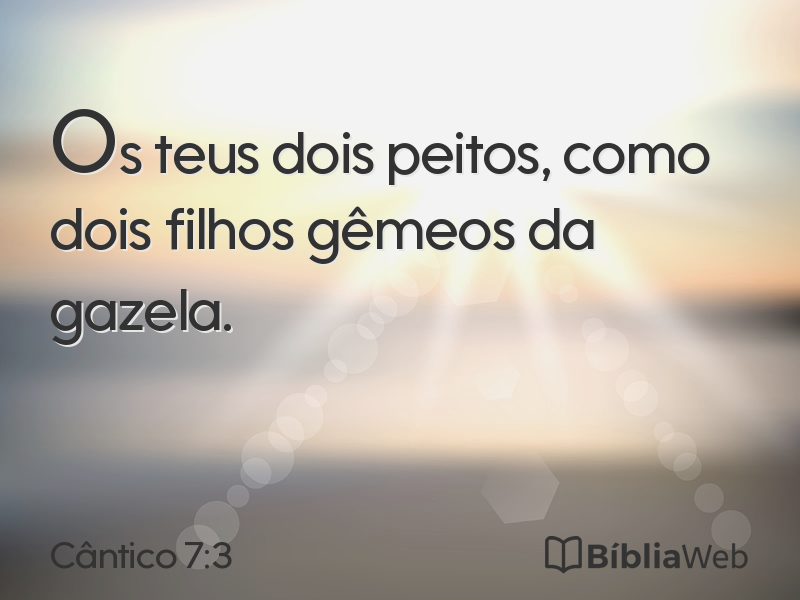 Cântico 7:3 em imagem para compartilhar