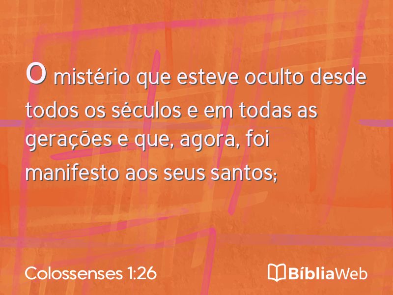 Colossenses 1:26 em imagem para compartilhar